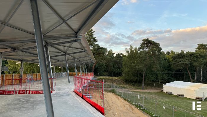 Tweede etage nieuwbouw driving range golfbaan de Herkenbosche