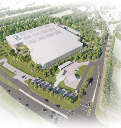 Impressie volgelvlucht bedrijfsontwikkeling Nerhoven Gilze