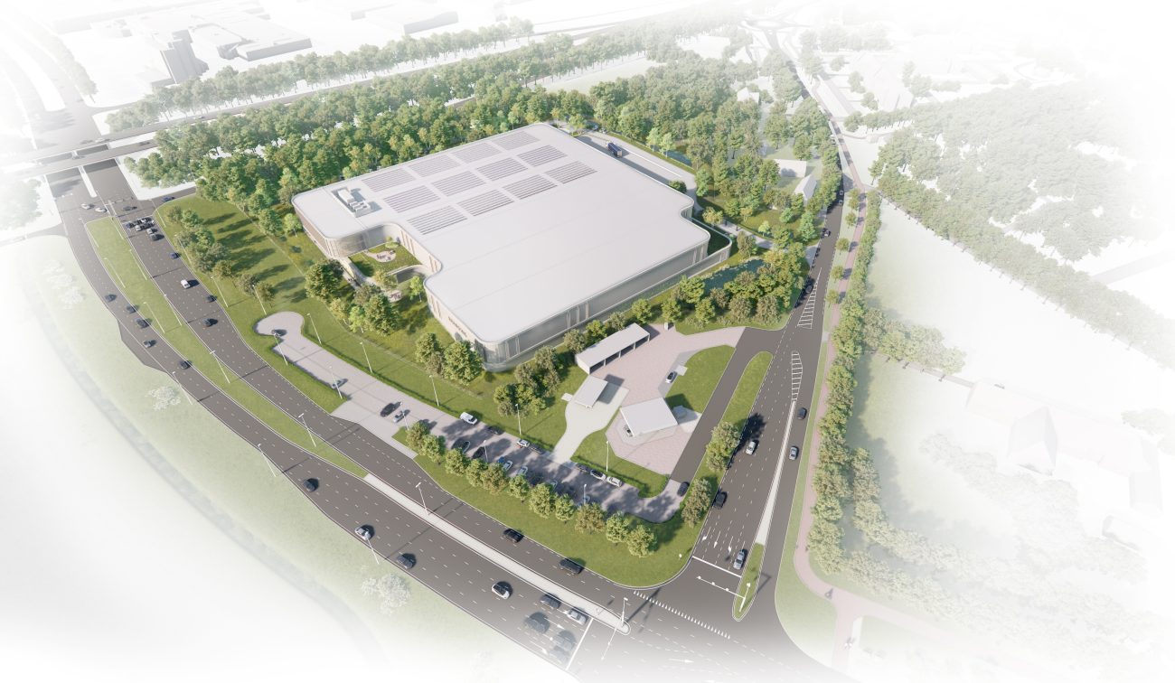 Impressie volgelvlucht bedrijfsontwikkeling Nerhoven Gilze